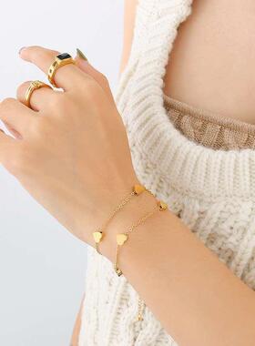 brlet small fresh love small peach heart double layered brle