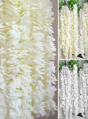 40/20Pcs Artificial Wisteria Flowers Hanging Garland Vine Ra