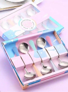 Soup Spoon Fine Edging Mirror Polishin Cute Tableware