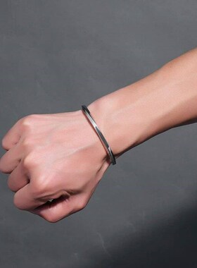Vnox Vintage Stainless Steel Bangle for Men Women Mobius Twi