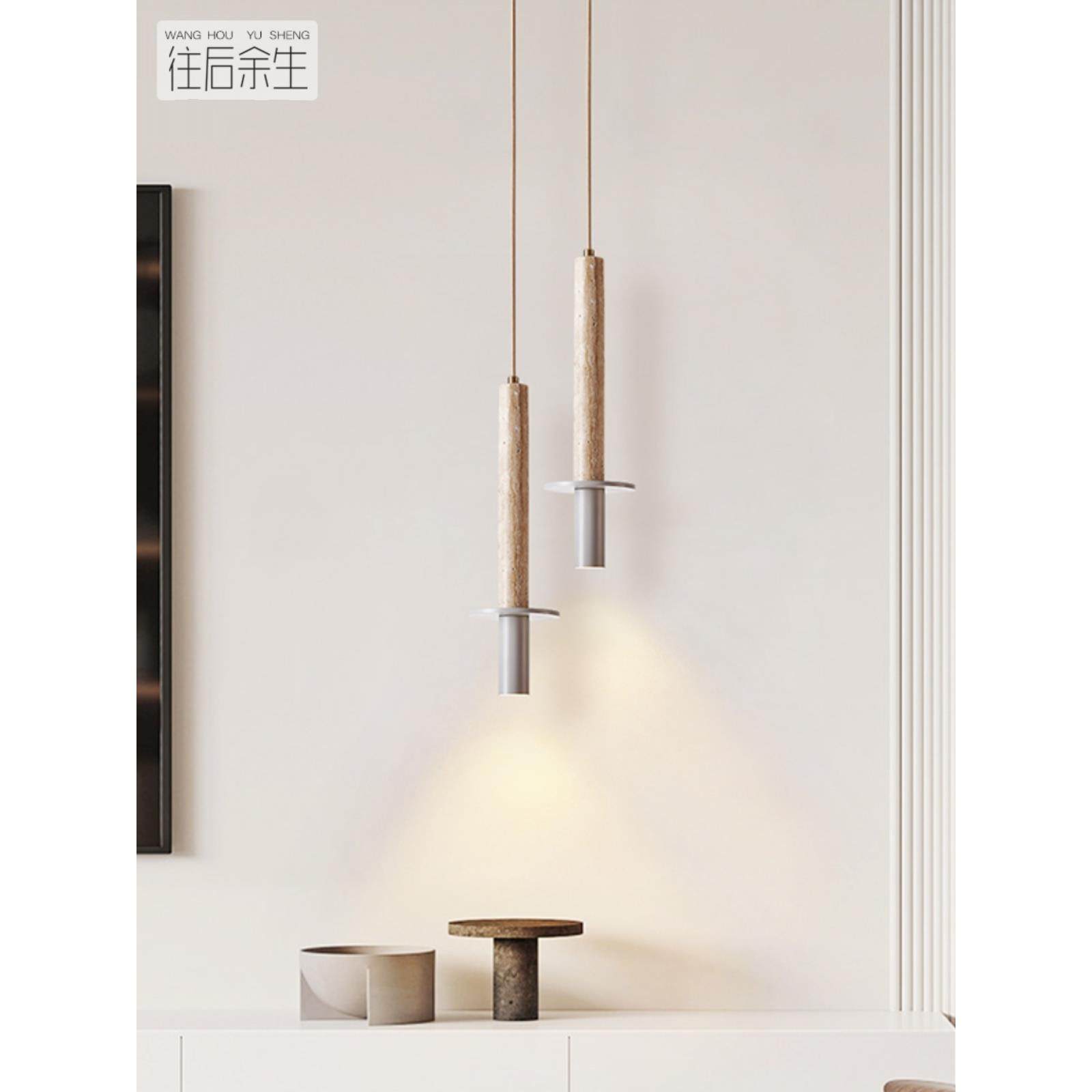 创意直筒餐厅吧台单头吊灯圆柱商用前台奶油风北欧卧室床头小吊灯,淘宝优惠券,粉丝福利购,淘宝优惠卷