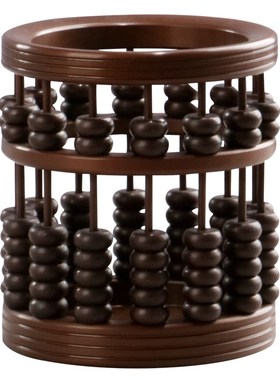 大仕缘紫铜工艺品文房摆件创意书房算盘笔筒送老师筒商务办公礼品