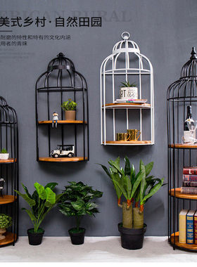 北欧铁艺花架室内阳台鸟