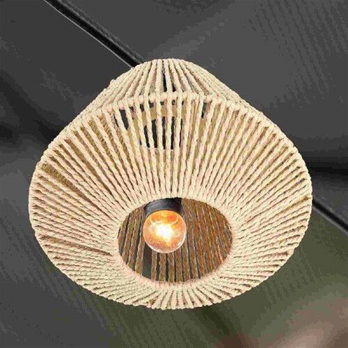 Lantern Rattan Lampshade Light Covers Bohemian Decor Straw - 图1