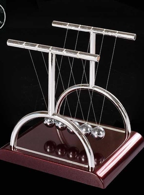 Desk Toy Fun Gift Newtons Cradle Steel Balance Ball Pendulum