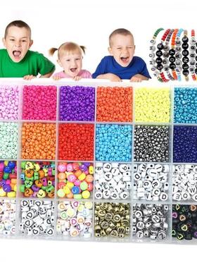 1+Box+Seed+Beads+Kit+Letter+Beads+Small+Craft+Beads+Jewelry