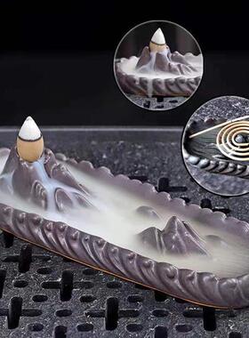 Backflow Incense Burner Censer Waterfall Tower Incense Cone