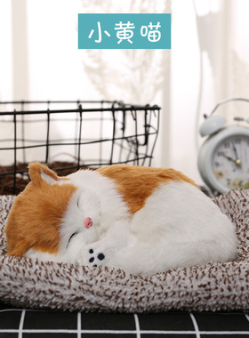 可爱卡通猫咪摆件 带活性炭汽车桌面装饰品 家居客厅卧室仿真摆件