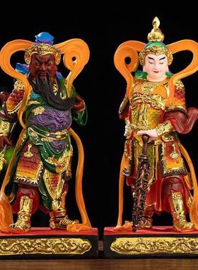 韦陀珈蓝树脂佛像关公客厅摆件家用珈蓝菩萨韦陀菩萨佛像摆件