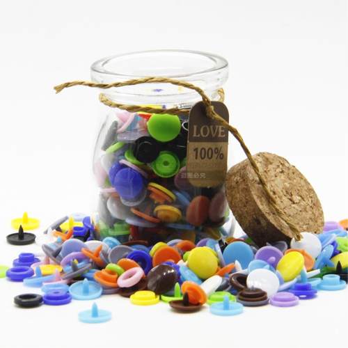 树脂四合扣24色共360套工具T5塑料环保彩色扣子暗扣宝宝纽扣 - 图3