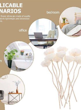 6 Pcs Aromatherapy Rattan Diffuser Sticks Dried Flower