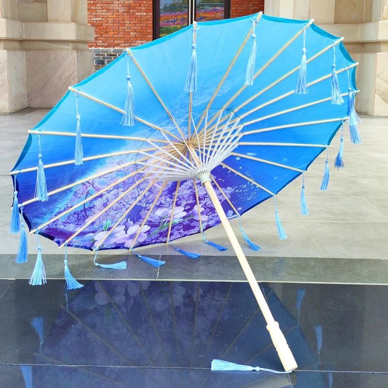 油纸伞女古风舞蹈走秀演出古装伞汉服花伞流苏伞防雨儿童红伞,淘宝优惠券,粉丝福利购,淘宝优惠卷