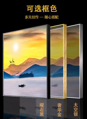 黑白照片卡纸装饰画客厅餐厅壁画复古九宫格组合摄影小众艺术挂画