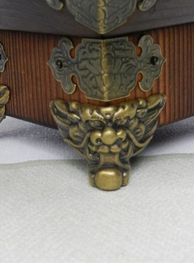 老式复古实木斗升日进斗金摆件创意客厅装饰店铺摆设开张开业礼品