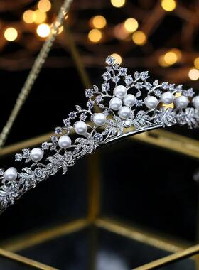 Royal Princess  Wedding Tiaras Crowns Freshwater Pearls Brid