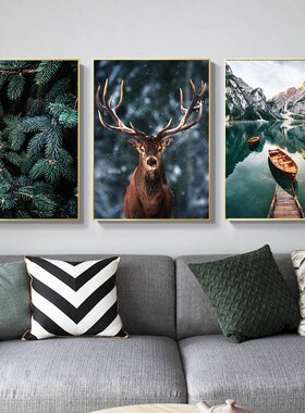 Landscape Poster Nature Decorative Picture Home Nordic Fog F
