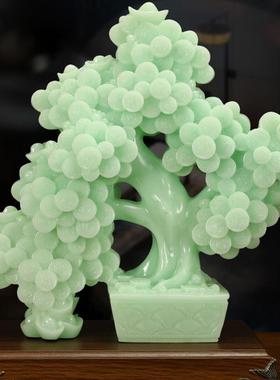 摇钱树摆件客厅玄关电视柜发财树装饰品摆设店铺开业迎客招财礼品