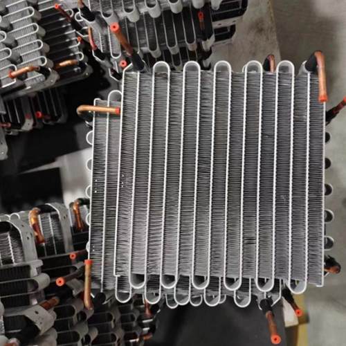 蛇形冷凝器微通道平行流冷凝器 空调管带式油冷器特种车辆散热器 - 图0
