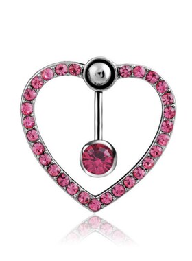 1Pcs 14G Stainless Steel Butterfly Navel Belly Button Rings