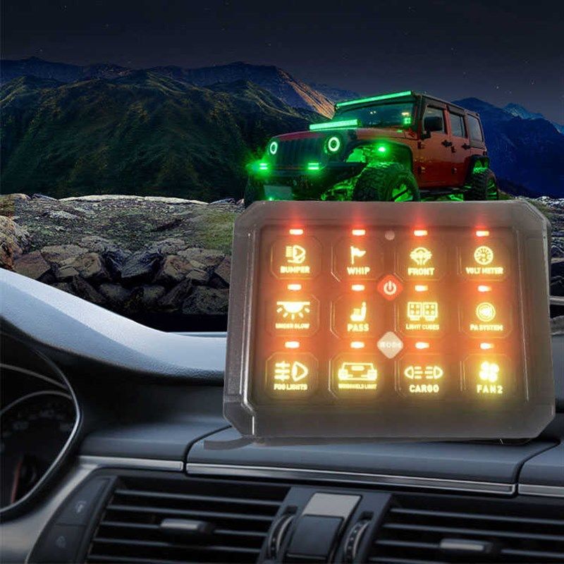 汽车射灯六路遥控改装集成开关越野车坦克300大功率LED八路控制器,淘宝优惠券,粉丝福利购,淘宝优惠卷