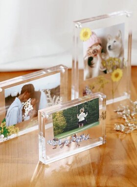 Acrylic Photo Frame Transparent Magnetic Picture Frame Kpop