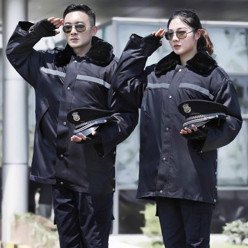 冬季保安反光条大衣男防寒冷库棉衣军棉大衣加厚长款多功能工作服,淘宝优惠券,粉丝福利购,淘宝优惠卷