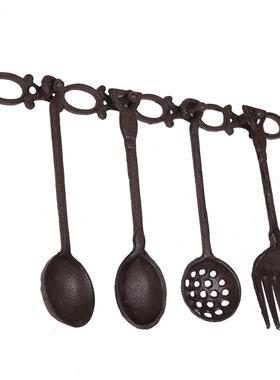 美式做旧铸铁餐具铁艺配饰墙面装饰家居软装饰挂勾