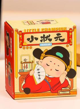 可爱小状元桌面摆件开学季学生礼品书桌装饰考神附体逢考必过礼物