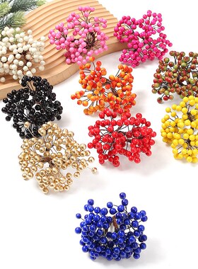 50Heads Artificial Berry Fake Flowers Christmas Decoration X