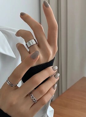 rendy Butterfly Metal Punk Rings Set for Women Girls Party J
