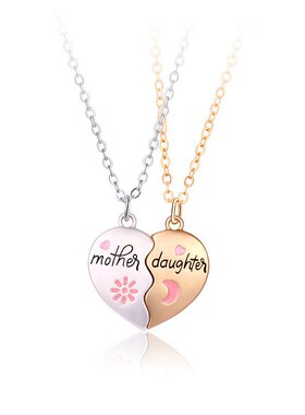 Mother Daughter ParentChild Set Alloy Drip Oil Magnetic Pend