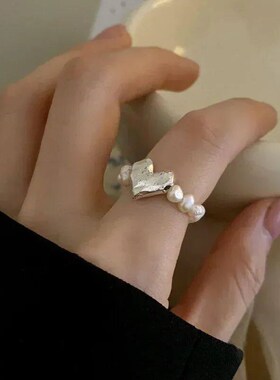 Imitation Pearl Sretch Finger Rings for Women Girl Korean Fa