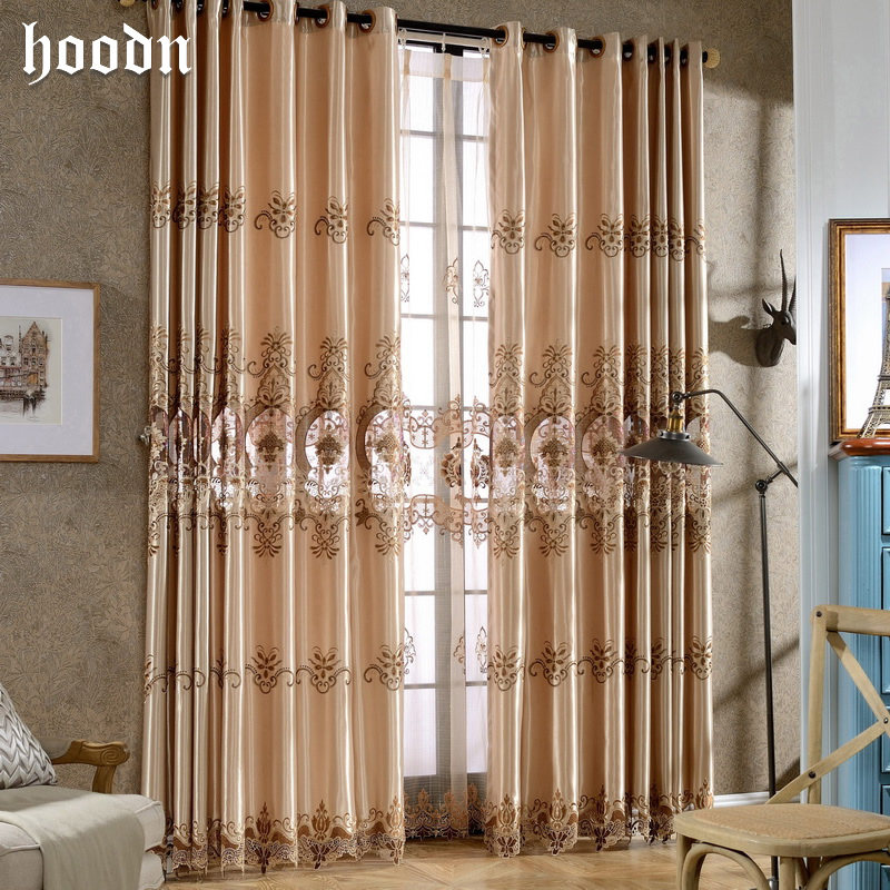 【成品餐】新款欧式绣花窗帘大气客厅卧室窗帘窗纱豪华成品定制,淘宝优惠券,粉丝福利购,淘宝优惠卷