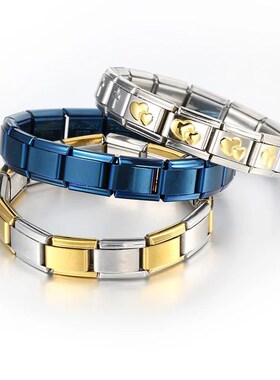 2024 ndy 9mm Width Italian Charm Elastic Bracelet Fashion St