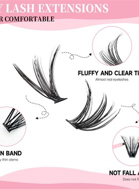 Lashes Clusters Set Extensons Kt Fake eyelashes Mx Lash Clus