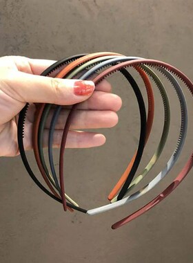 Solid Female Frosted Bezel Headband Turban Hairband For Wome