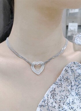 ins hip-hop sweet and cool diamond-encrusted love thick chai