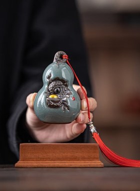 创意陶瓷福禄龙蛋个性摆件家居客厅茶桌装饰品生肖龙年吉祥物礼品