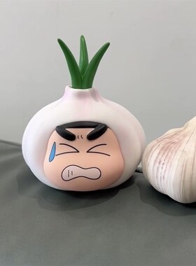 【新家的100个快递】蒜你狠蜡笔小新创意桌面装饰摆件可爱小礼物