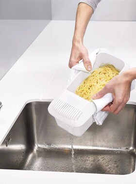Microwave Noodles Pasta Cooker With Strainer Eco-Friendly Pl