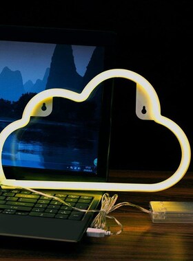 LED Cloud Design Neon Sign Night Light Art Decorative Lights