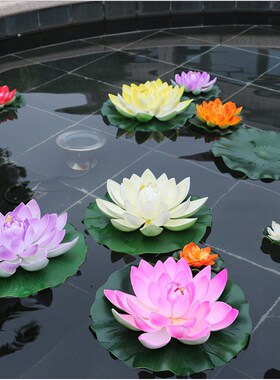 10/17/28/40/60cm Lotus Artificial Flower Floating Fake Lotus