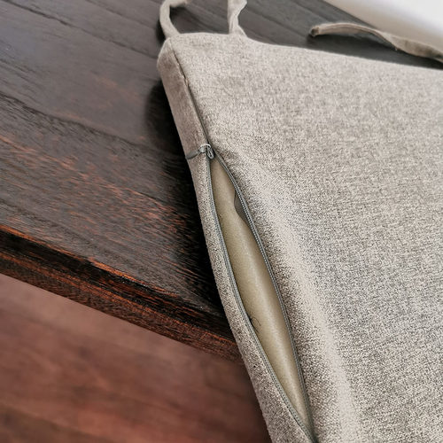 七韵古琴桌凳坐垫棉麻可拆洗烧桐木燕尾榫卯古琴桌坐垫 - 图2