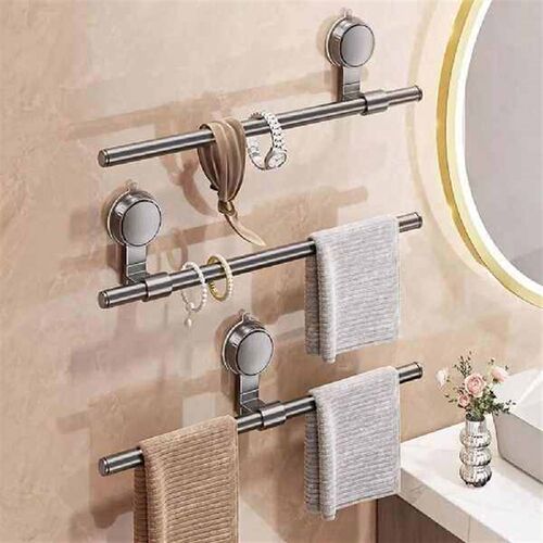 New Wall Mounted Towel Rack Punch-free Space Saving - 图3