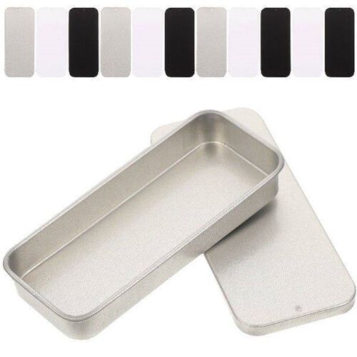 12 Pcs Mini Iron Box Storage Tins Small ganizer Craft - 图3
