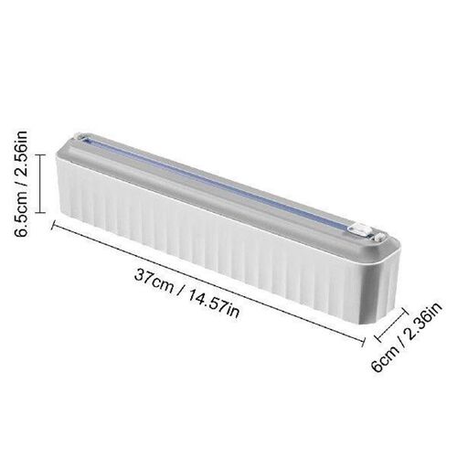 Refillable Magnetic Cling Wrap Dispenser Roll Case Plastic - 图0