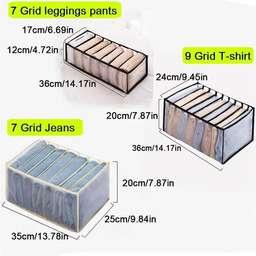 Clothes Organizer Jeans Pants Storage Box Wardrobe Drawer Or - 图1