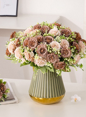 Vintage 1 bunch of new artificial silk flowers High quality