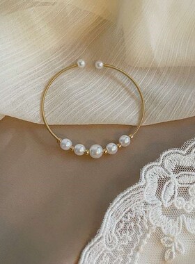 Baroque Pearl Brlet Womens New Ins Style Fashionable Simple