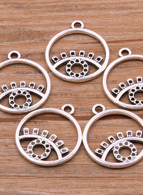 10Pcs 9 Styles Metal Zinc Alloy Mix Sizes Round Triangle Sta